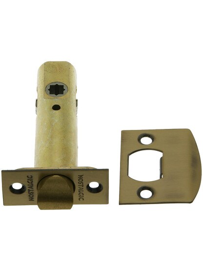Non-Standard Brass Tubular Latch - in Antique Brass.